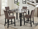 Vega Black/Brown Counter Height Chair, Set of 2 - Crown Mark | Olivia Furniture