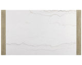 Hazel Weathered Oak Genuine Marble Top Counter Height Table