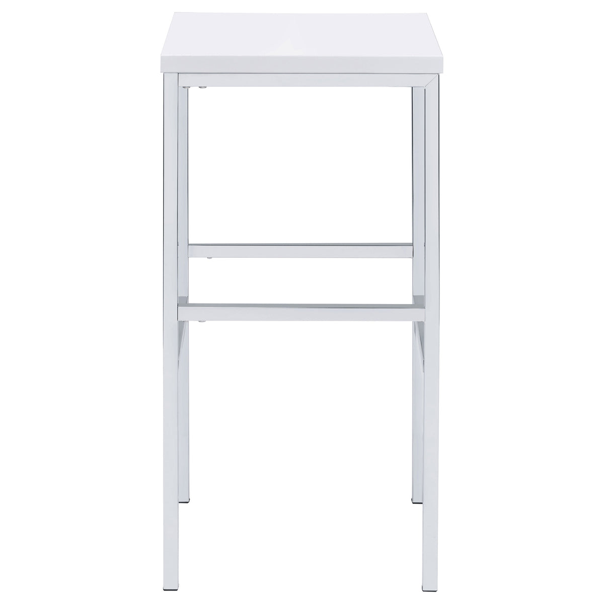 Natividad 5-piece Pub Height Bar Table Set White High Gloss