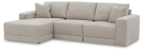 Next-Gen Gaucho Gray 3-Piece Sectional Sofa with Left-Arm Facing Chaise