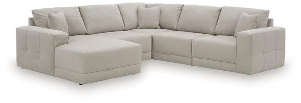 Next-Gen Gaucho Gray 5-Piece Sectional with Left-Arm Facing Chaise