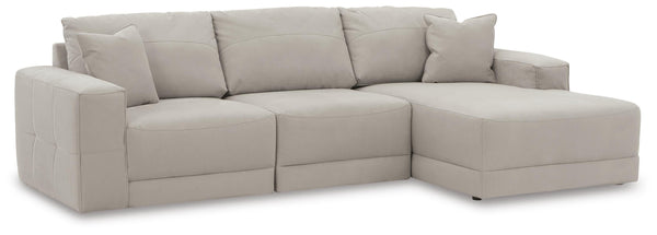 Next-Gen Gaucho Gray 3-Piece Sectional Sofa with Right-Arm Facing Chaise