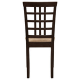 Kelso 3-piece Drop Leaf Dining Table Set Cappuccino and Beige