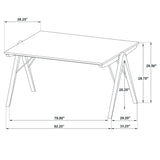Randolph 82-inch SmartTop™ Rectangular Dining Table Sheesham and Brown