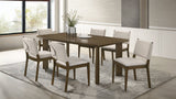 Ottowa Rectangular Dining Set Brown — collection scene; select a configuration for exact contents