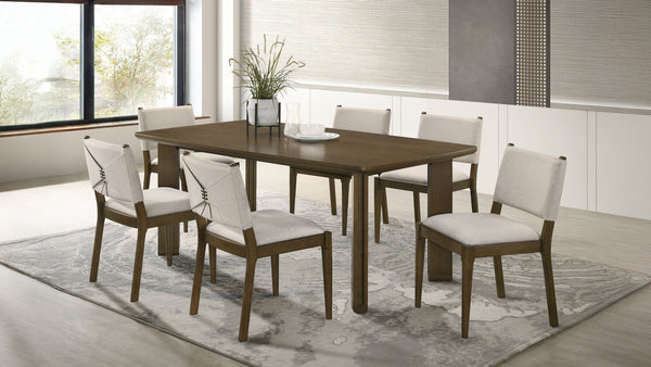 Ottowa Rectangular Dining Set Brown