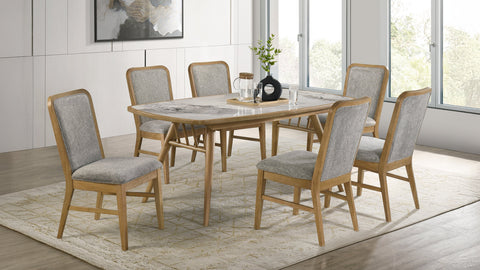 Croyden Dining Set Grey / Weathered Natural