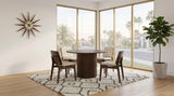 Hamlyn Dining Set Walnut / Cream — collection scene; select a configuration for exact contents