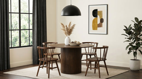 Hamlyn Dining Set F Walnut