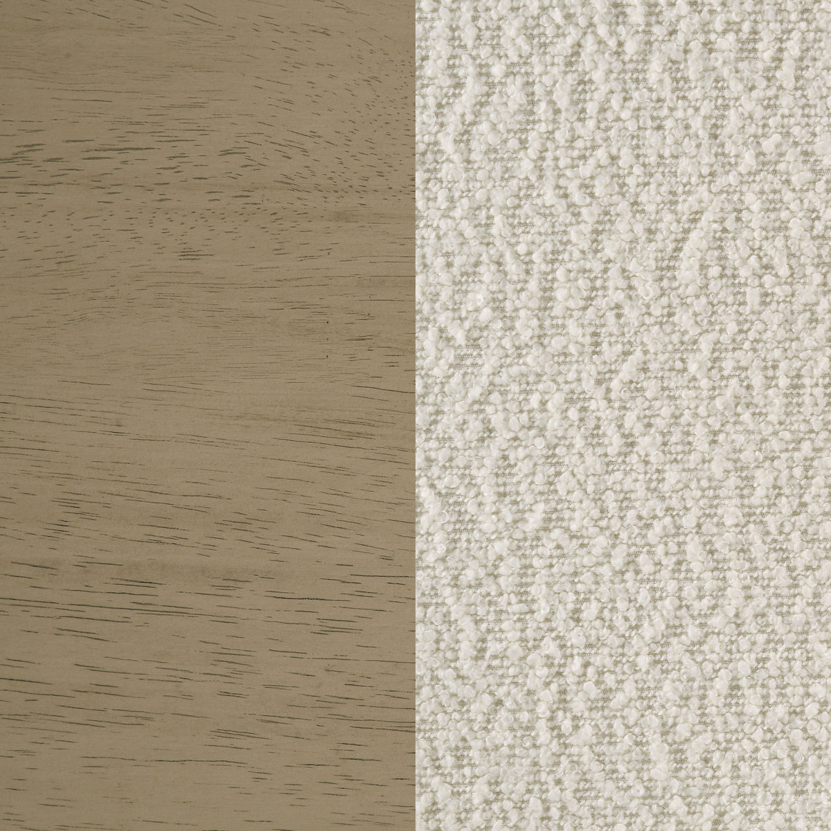 Kehoe Upholstered Dining Side Chair Cream and Natural Oak (Set of 2)