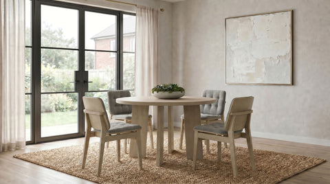 Strouse Dining Set E Natural Oak / Grey