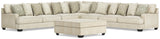 Rawcliffe 5-Piece Sectional and Oversized Ottoman