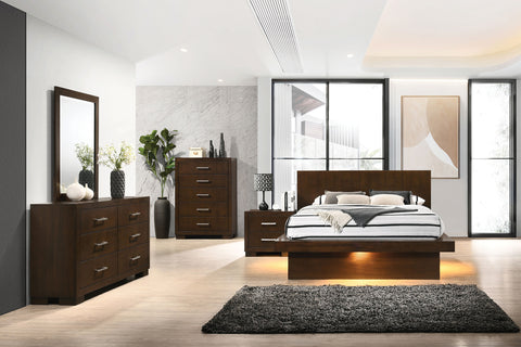 Jessica Panel Bedroom Set Cappuccino