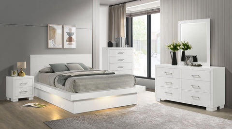 Jessica Panel Bedroom Set Snow White