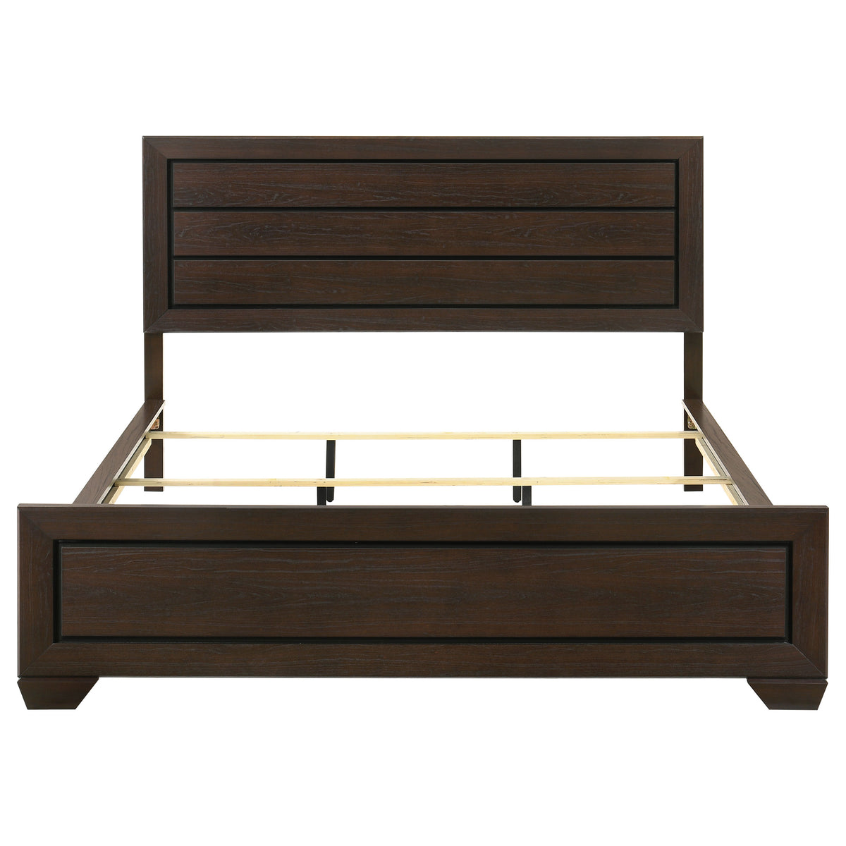 Kauffman Wood California King Panel Bed Dark Cocoa