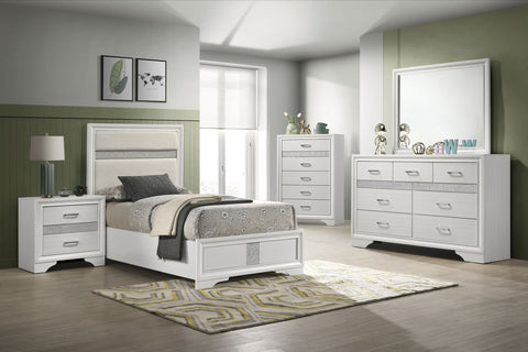 Miranda Panel Youth Bedroom Set White