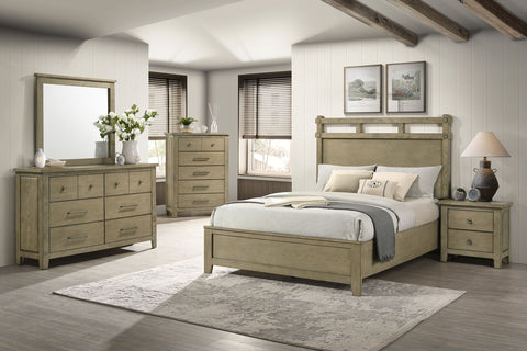 Hazlewood Panel Bedroom Set Vineyard Oak