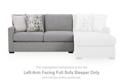 UrbanCrest Left-Arm Facing Full Sofa Sleeper