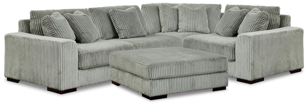 Lindyn 4-Piece Sectional and Ottoman