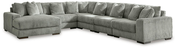 Lindyn Fog 6-Piece Sectional with Left-Arm Facing Chaise