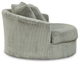 Lindyn Super Chaise with Oversized Swivel Chair