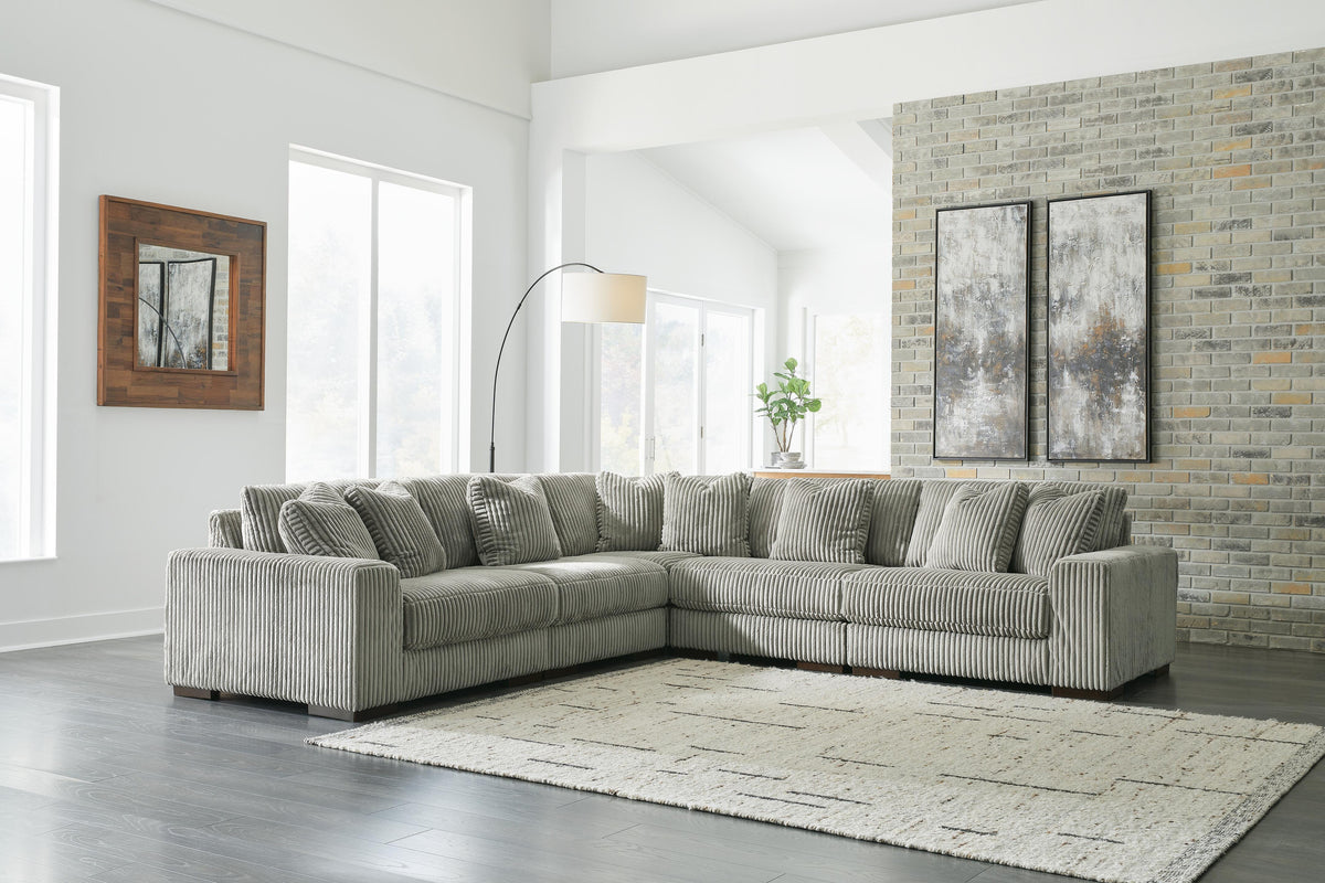 Lindyn 5-Piece Sectional and Ottoman