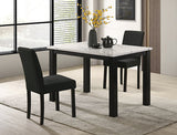 Resia Black/White Dining Table