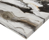 Resia Black/Brown 5-Piece Faux Marble Dining Set - view 4