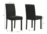 Resia Black Dining Chair, Set of 4 - Crown Mark | Olivia Furniture
