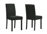 Resia Black/Gold 5-Piece Faux Marble Top Dining Set - view 4