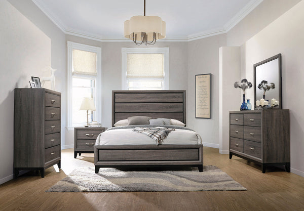 Watson Panel Bedroom Set Grey Oak
