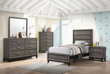 Watson Panel Youth Bedroom Set Grey Oak — collection scene; select a configuration for exact contents