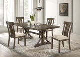 Lloyd Brown/Oat Side Chair, Set of 2 - Crown Mark | Olivia Furniture