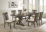 Lloyd Brown/Oat Side Chair, Set of 2 - Crown Mark | Olivia Furniture