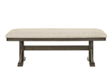 Lloyd Brown/Oat Dining Bench - Crown Mark | Olivia Furniture