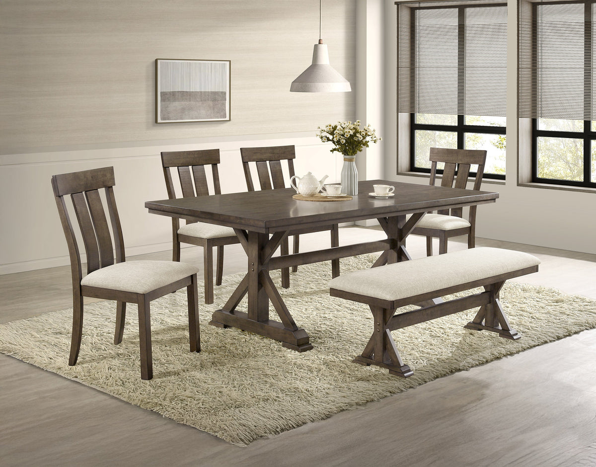 Lloyd Brown/Oat Rustic Dining Room Set - view 1