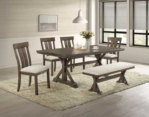 Lloyd Brown/Oat Rustic Dining Room Set