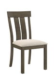 Lloyd Brown/Oat Side Chair, Set of 2 - Crown Mark | Olivia Furniture