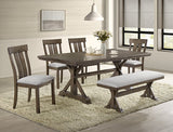 Lloyd Brown Dining Bench - Crown Mark | Olivia Furniture
