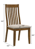 Glendale Beige/Brown Dining Side Chair, Set of 2 - Crown Mark | Olivia Furniture