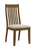 Glendale Beige/Brown Dining Side Chair, Set of 2 - Crown Mark | Olivia Furniture