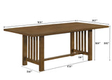 Glendale Brown Dining Table