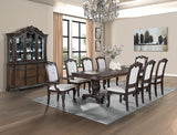 Kiera Coffee Brown / Beige Arm Chair, Set of 2 - Crown Mark | Olivia Furniture