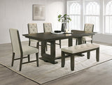 Herbert Espresso/Beige Dining Side Chair, Set of 2 - Crown Mark | Olivia Furniture
