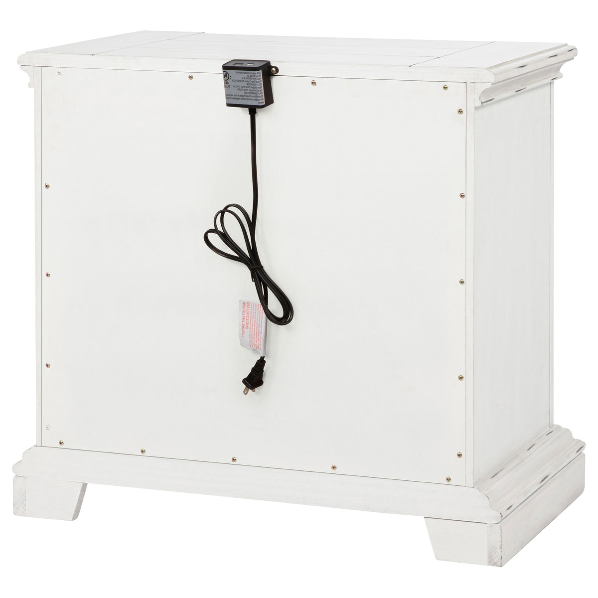 McKinney 2-drawer Nightstand with Dual USB Vintage White