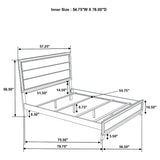 Valen Wood Full Panel Bed Light Taupe