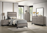 Valen Panel Youth Bedroom Set Light Taupe — collection scene; select a configuration for exact contents