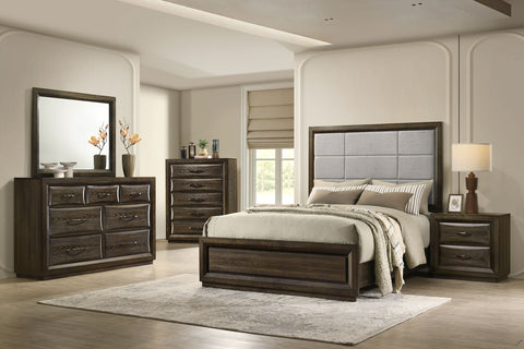 Atlas Panel Bedroom Set Dark Oak