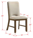 Shari Brown Side Chair, Set of 2 - Crown Mark | Olivia Furniture