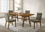 Linus Brown/Gray Side Chair, Set of 2 - Crown Mark | Olivia Furniture